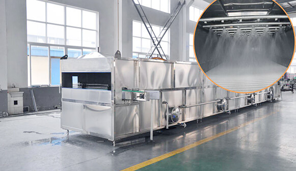 continuous spraying sterilizer