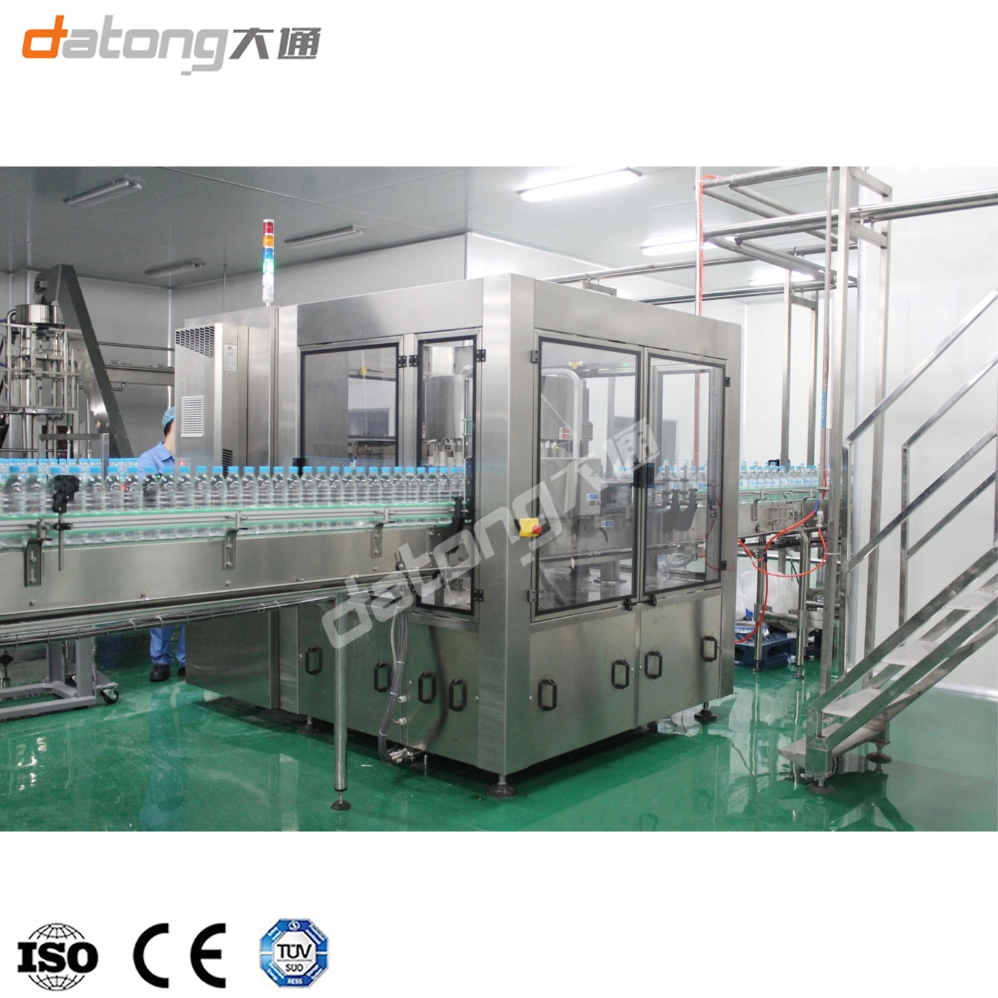 18000BPH Automatic Combi Block Blowing Filling Capping Machine for Water Juice Csd Beverage